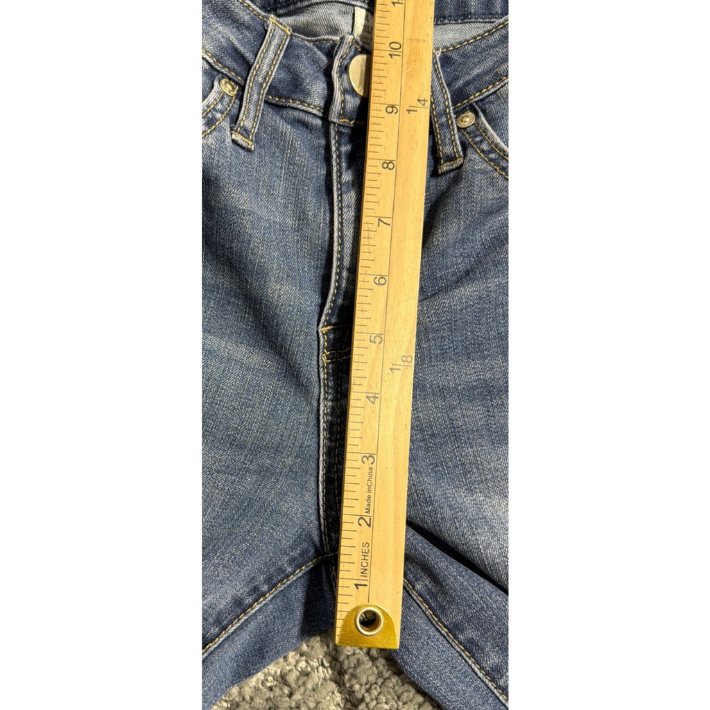 Seven 7 Bermuda Jean Shorts Womens Size 4 Medium Wash Denim