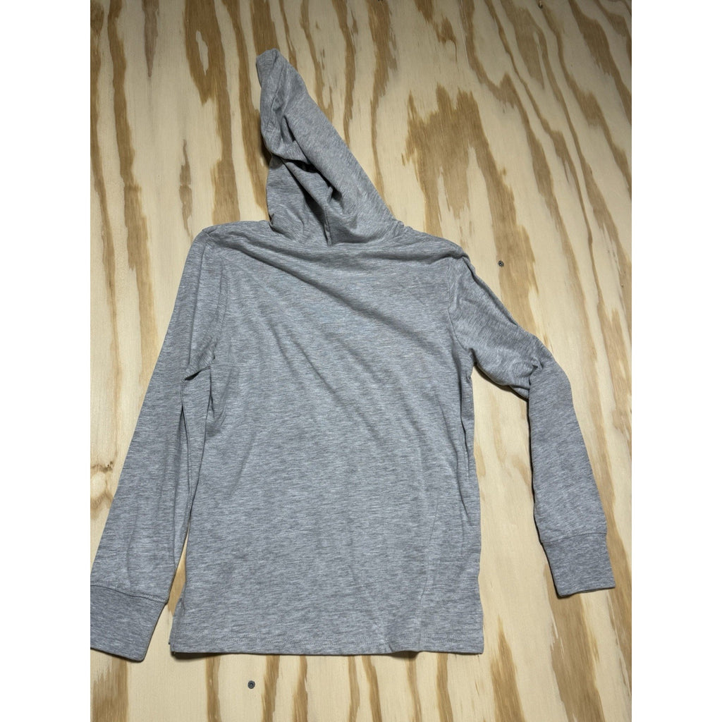 Champion Girls Hoodie Large Gray Pink SEQUIN Script Logo Pullover Youth L 10/12