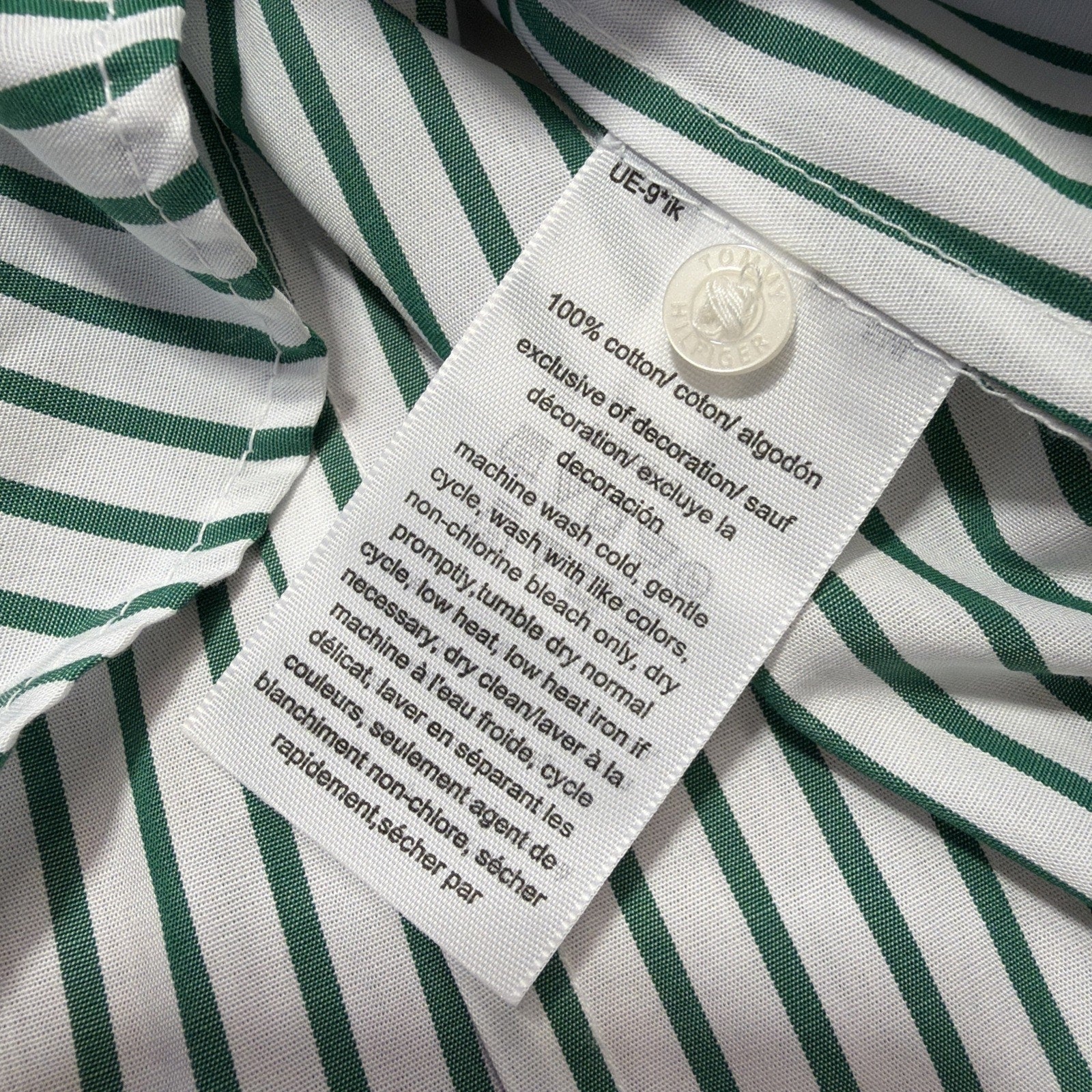 Tommy Hilfiger Womens S Heritage Shirt Button Up Preppy Casual Roll Tab Sleeves