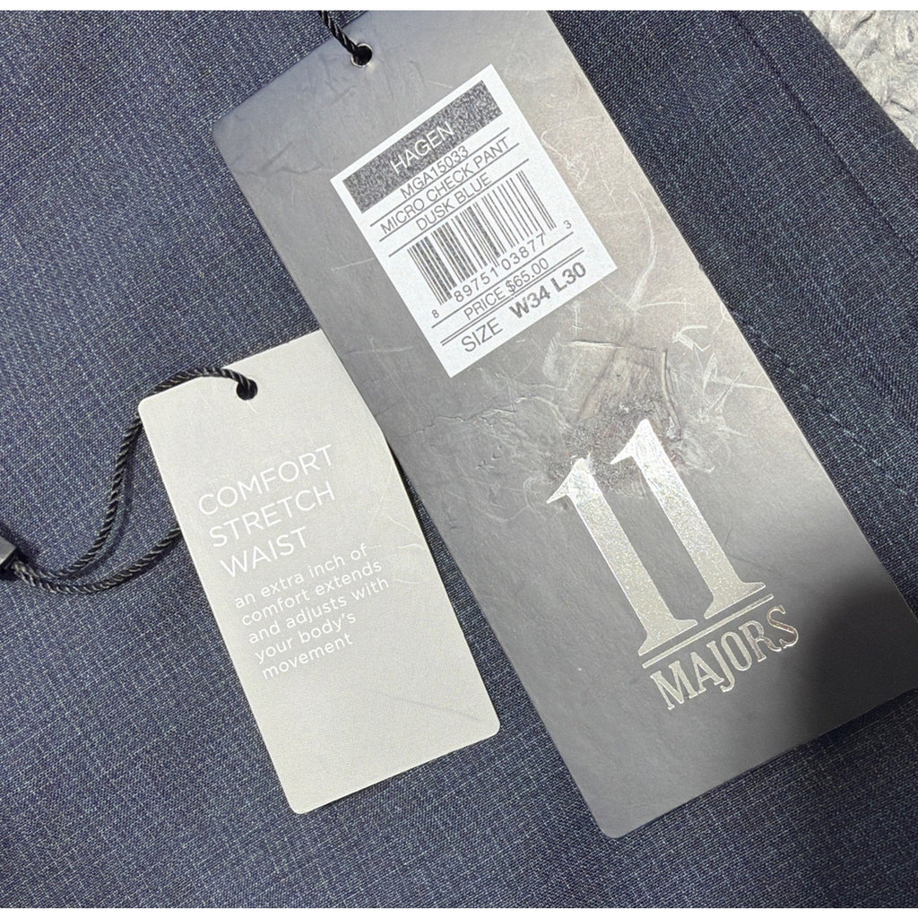 NWT Walter Hagen Men’s 11 Majors Core Golf Pants Dusk Blue Size 34x30