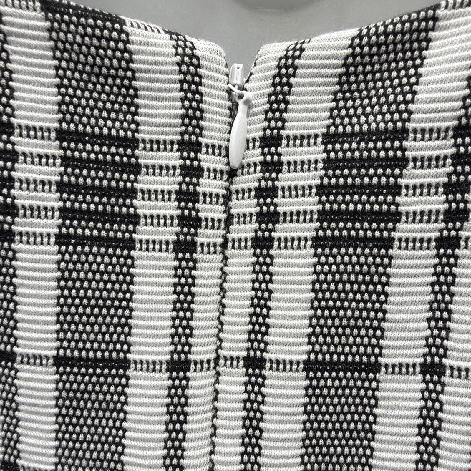 Ann Taylor Loft Plaid Black And White Lined Sheath Dress Size 4 Petite Zip NWT