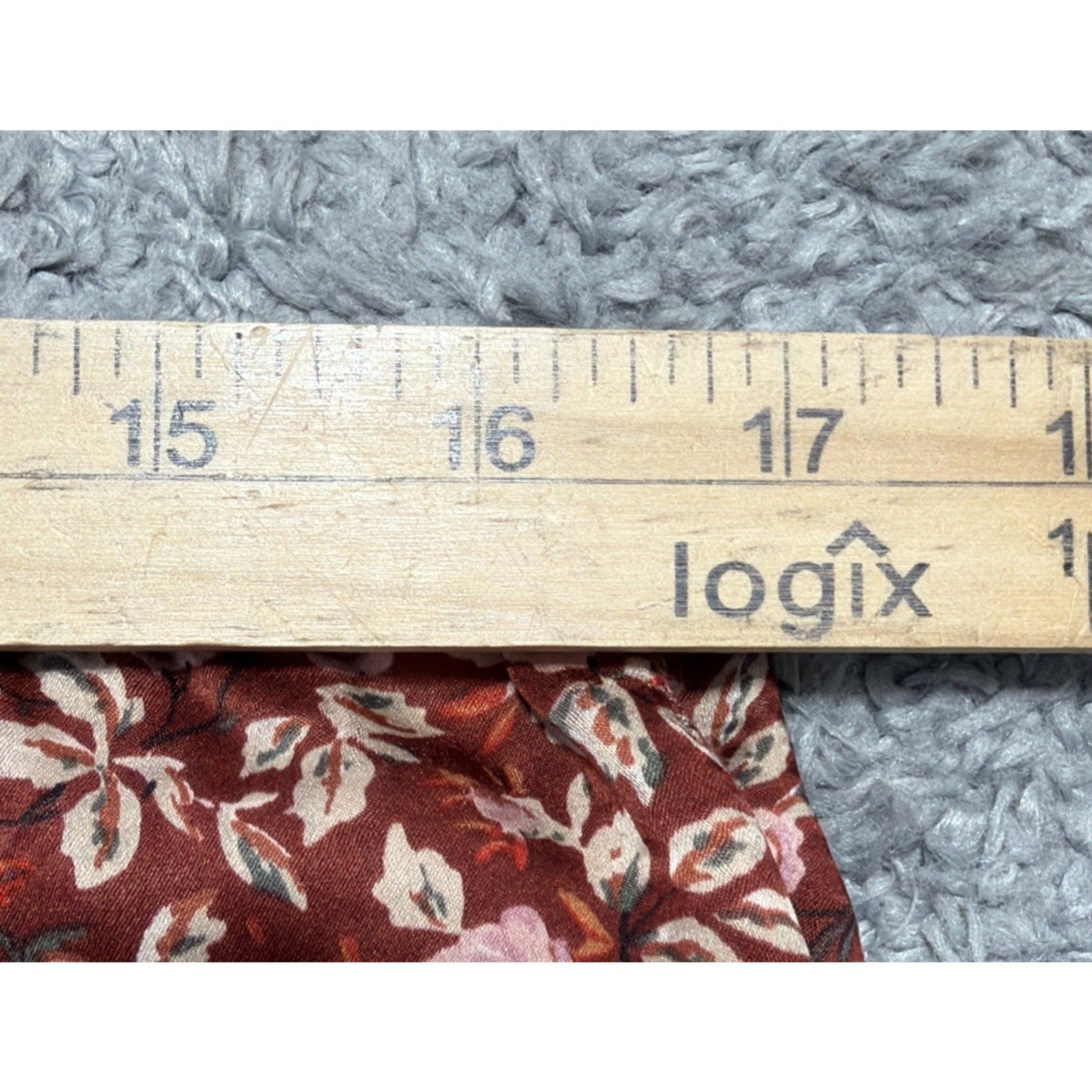 NY&CO 100% Silk Size Large Floral Midi Skirt Officecore Career