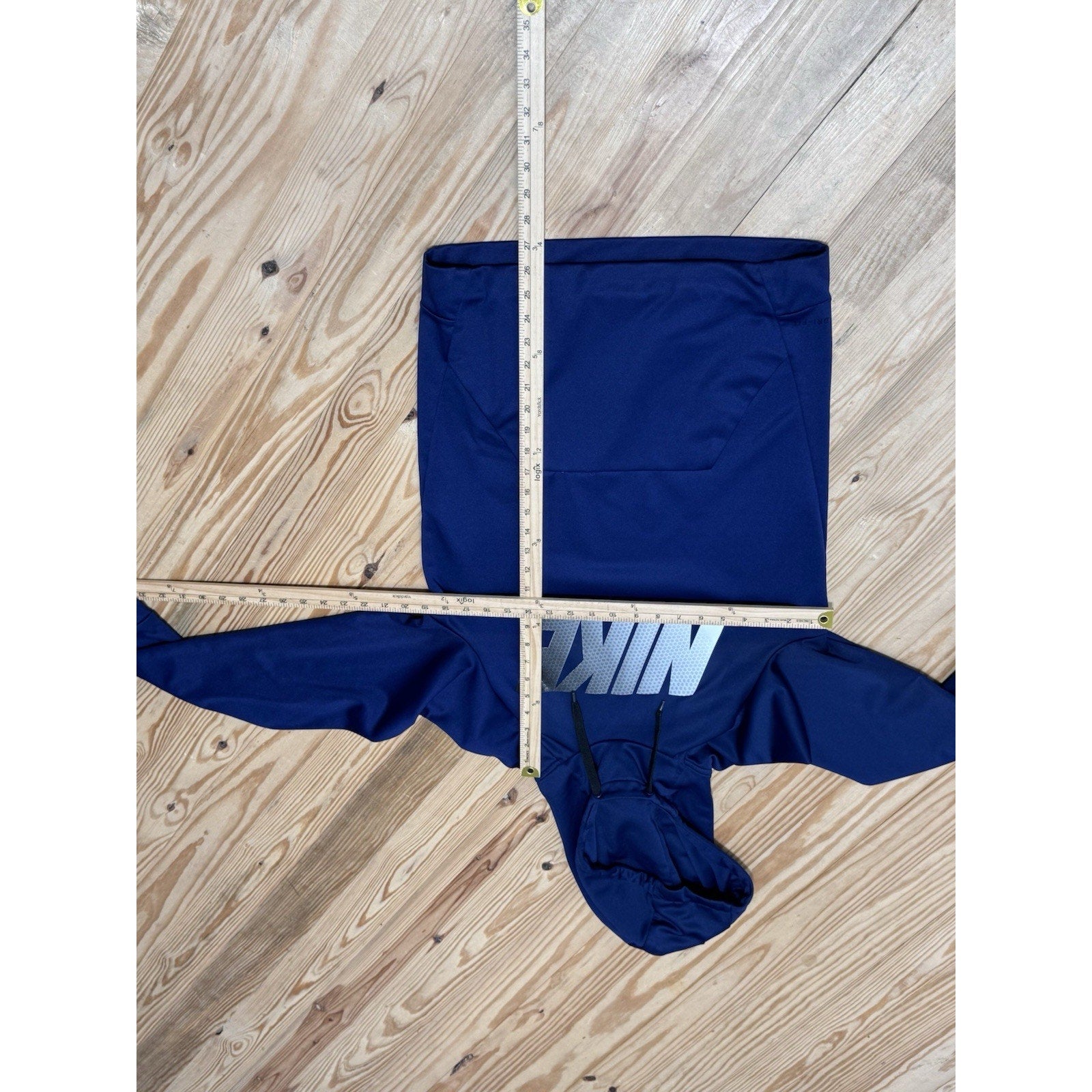 Nike Dri-Fit Pullover Hoodie Men’s Small Blue With Flaw