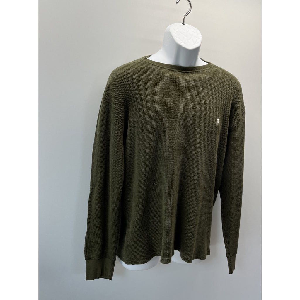 Polo Ralph Lauren Sleepwear Color- Green Waffle Weave Pajama Top Size- Large