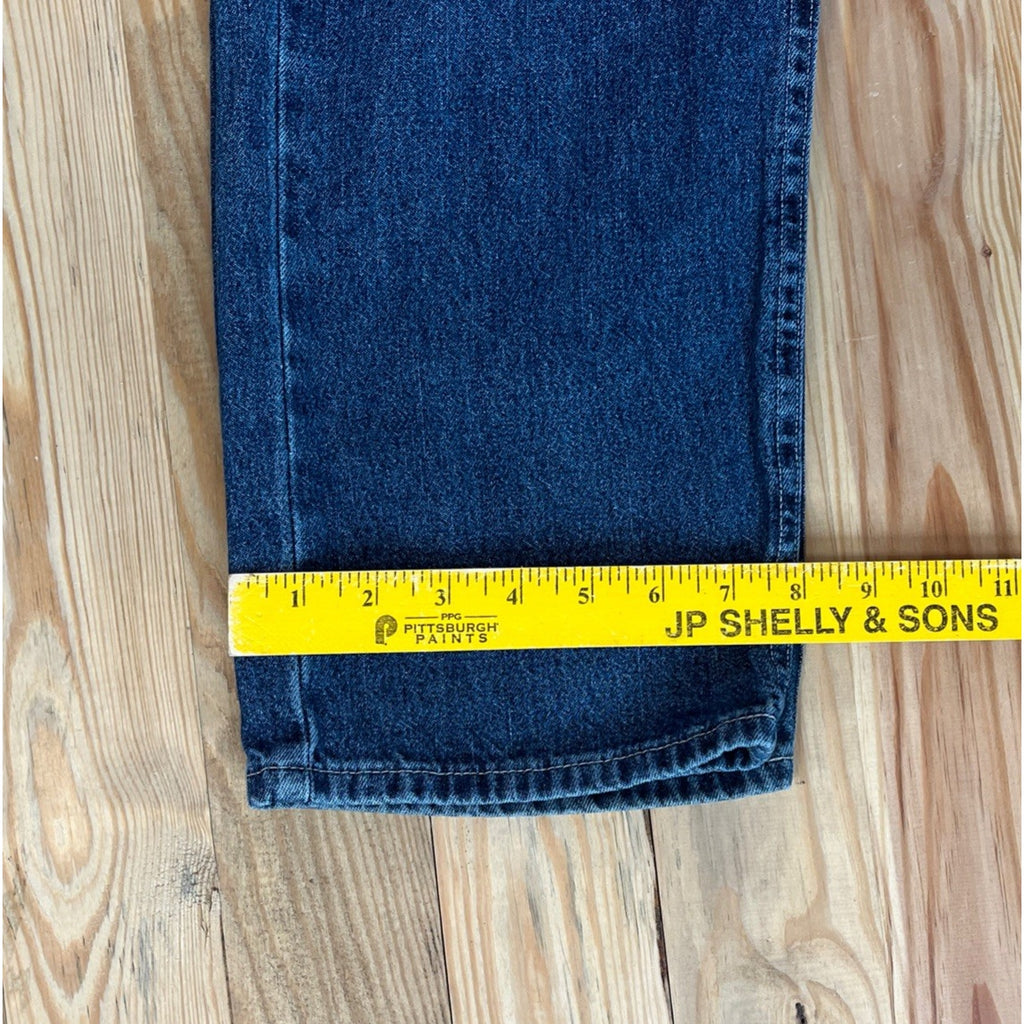 VTG Riders Denim Jeans Womens 8 28x31 Blue Flap Pocket Straight High Rise