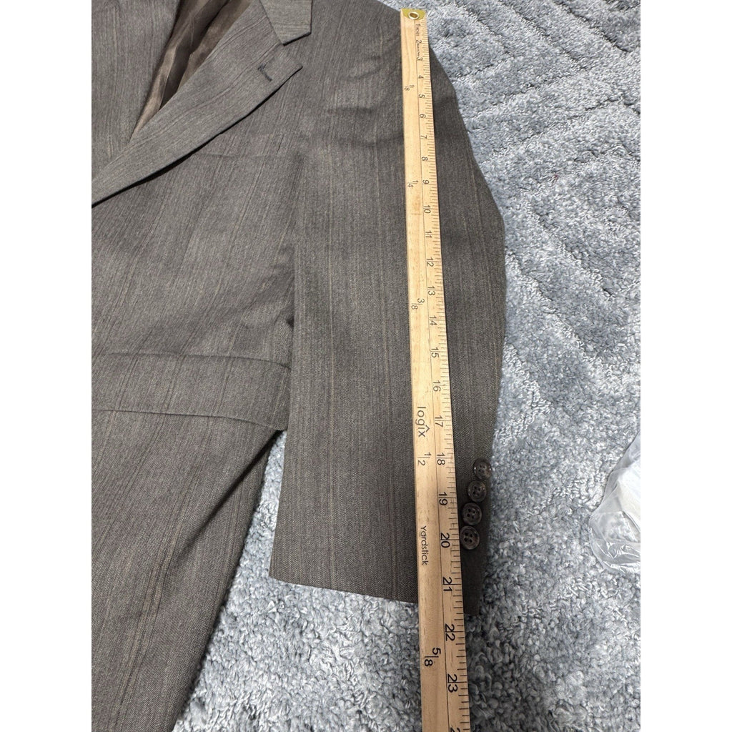 Vtg Men’s John Weitz For Stern’s Clothier Cleveland OH Custom Blazer 39 Green Br