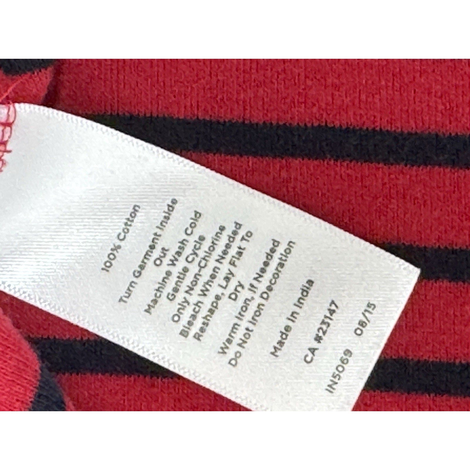 Talbots Red Sweater Blouse Jewel Stripe Holiday Top Women’s Size Medium