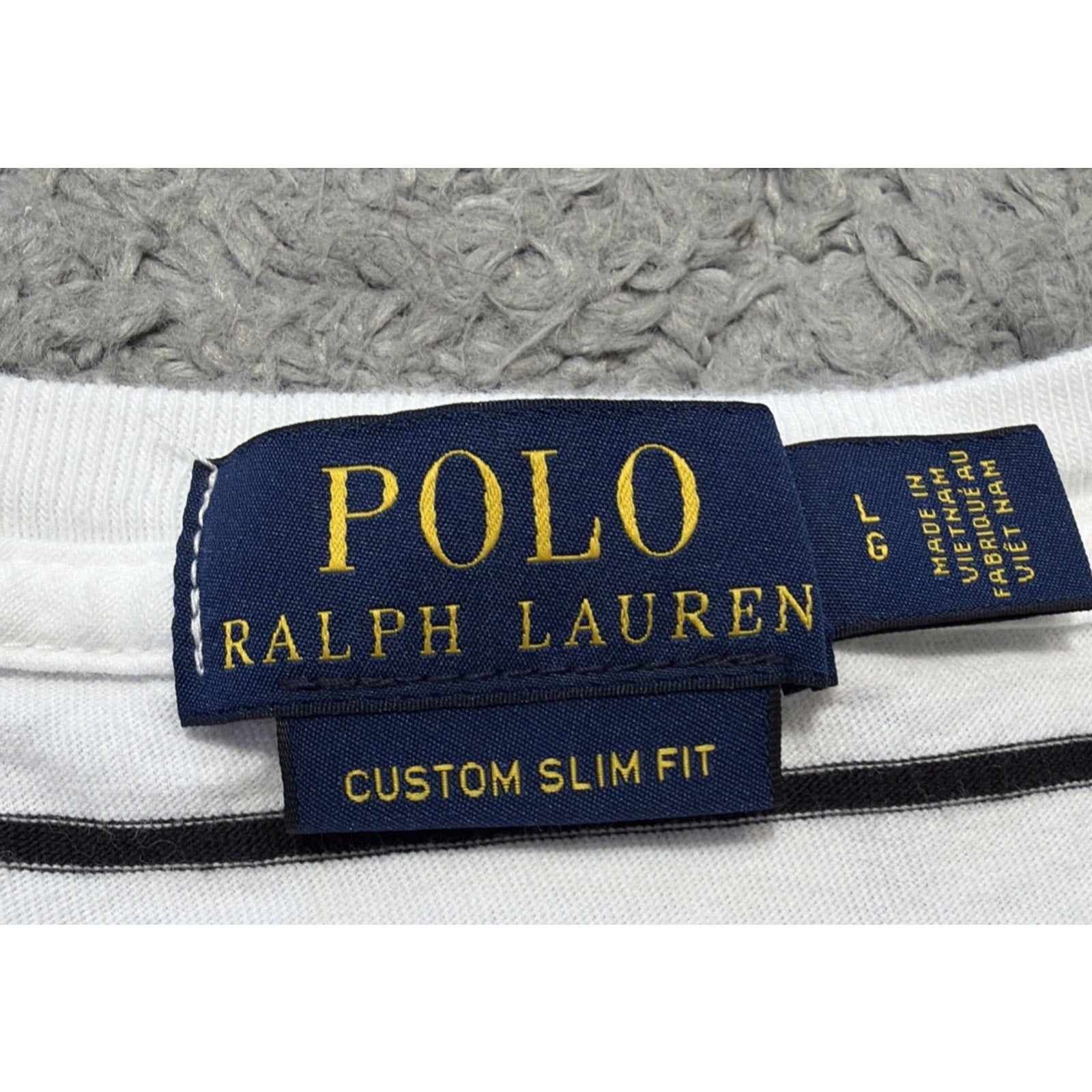 Polo Ralph Lauren Custom Slim Fit Striped Soft Cotton Shirt Mens Large