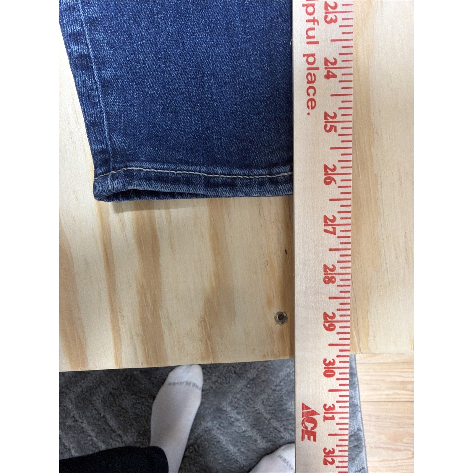 Silver Jeans Elyse Skinny Women's Sz. 29x27 Blue 8.5" Rise Cotton Blend Denim