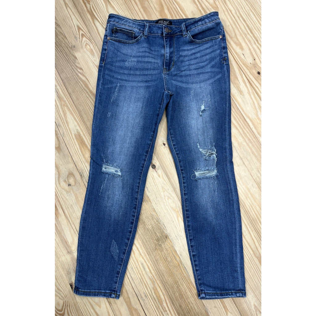 Judy Blue Jeans Womens Size 32 Relaxed Fit Medium Wash Stretch