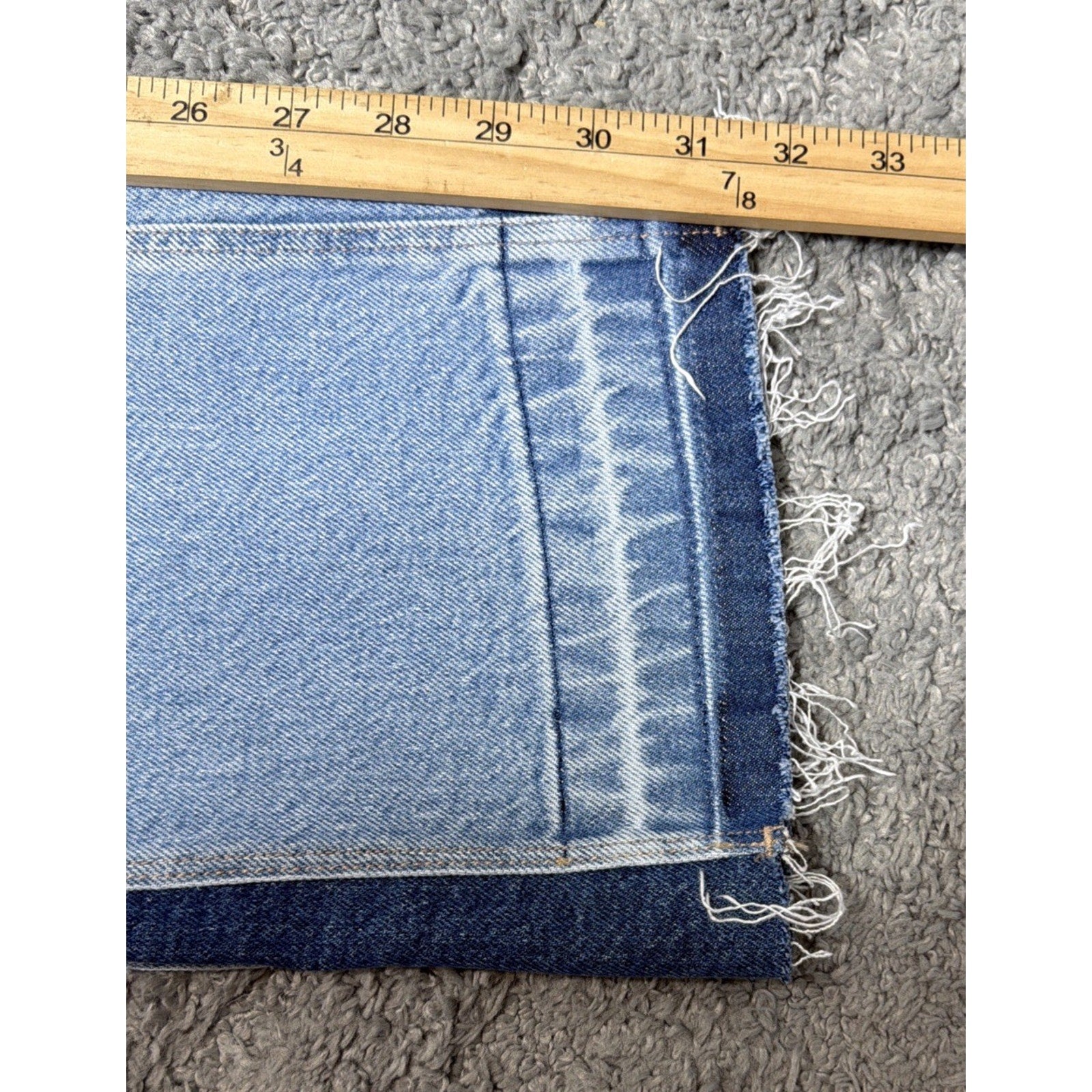 American Eagle Jeans Womens 10 90's Low Rise Kick Stretch 2 Tone Flared Bottom