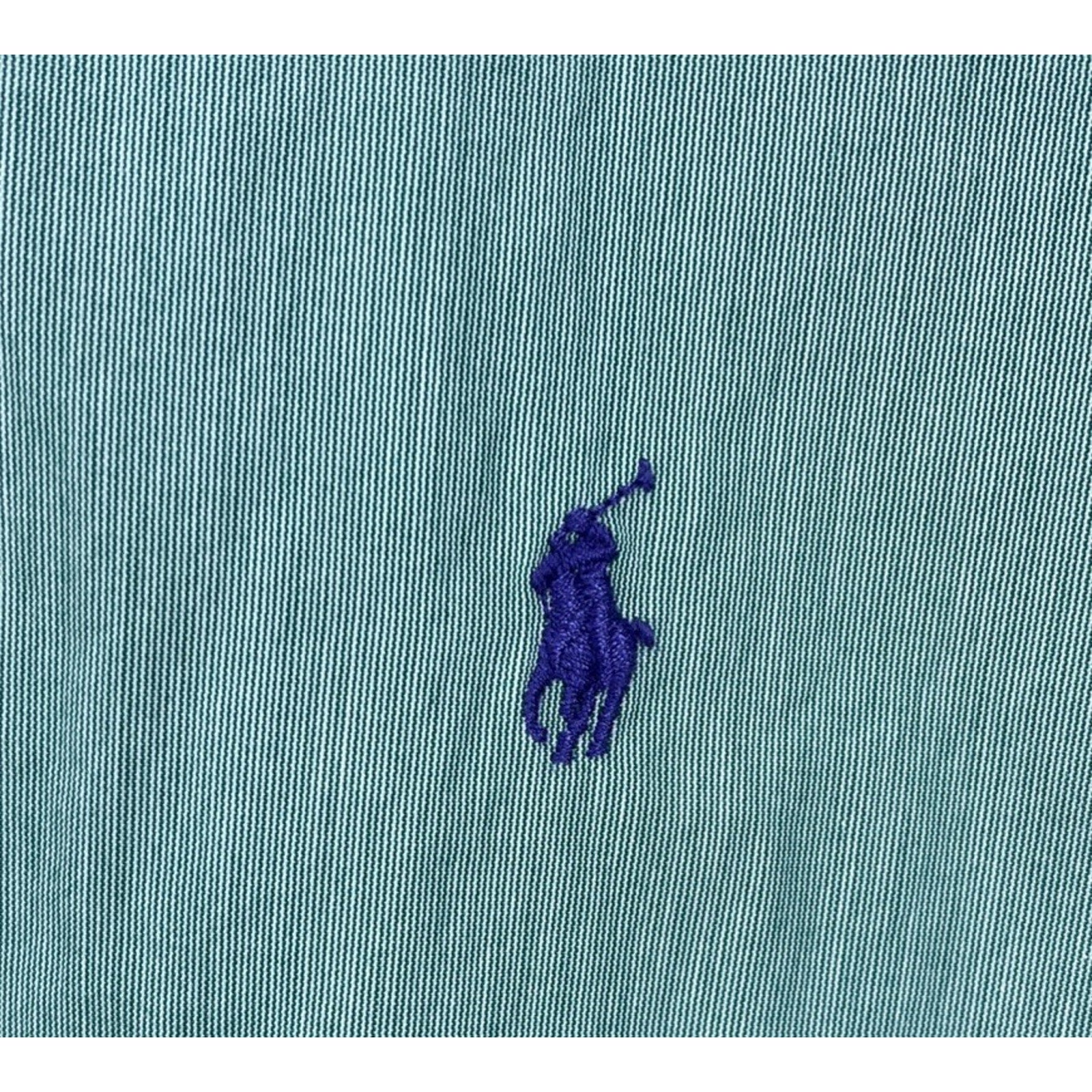 Ralph Lauren Classic Fit Seafoam Green Long Sleeve Button Down 18/46 Cotton
