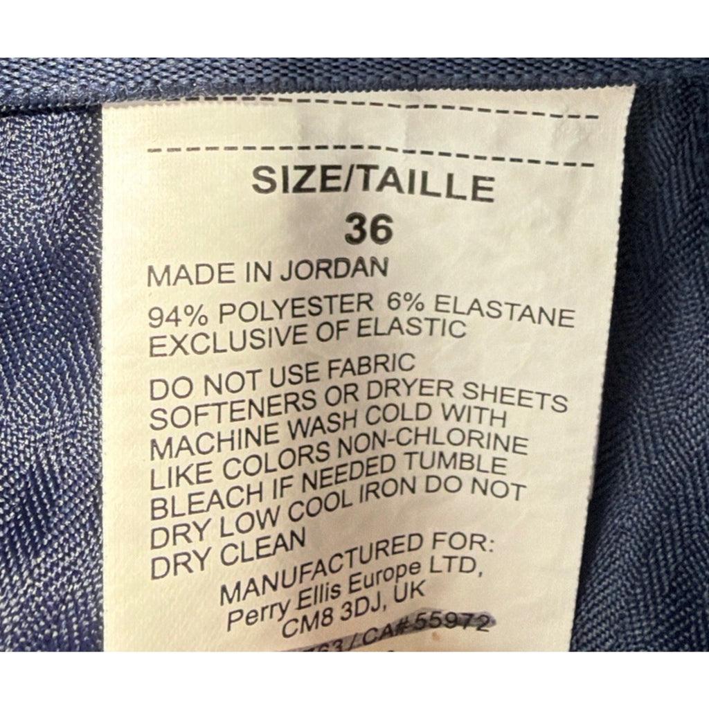 Jack Nicklaus Men's Blue Plaid Performance Flat Front Golf Shorts Size 36