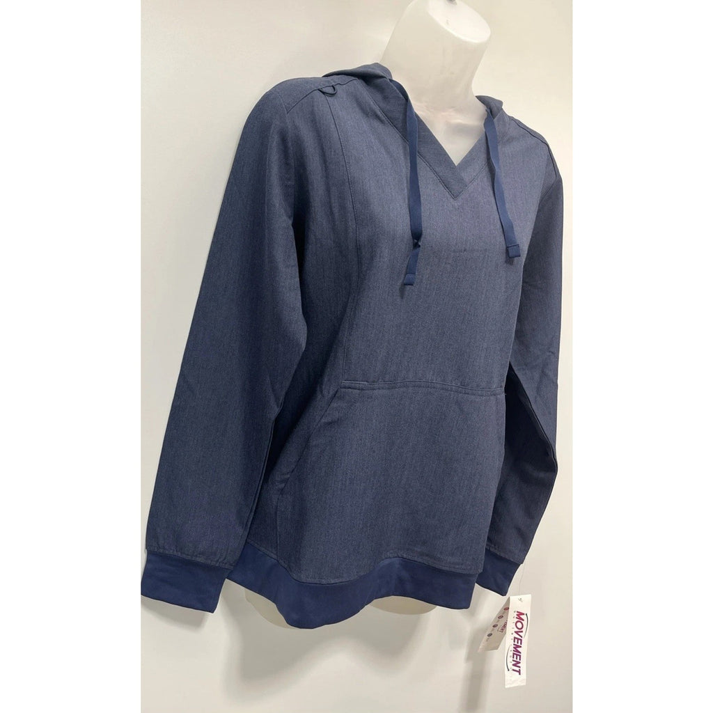 Movement Butter Soft Scrubs Hoodie Indigo Heather Size Medium