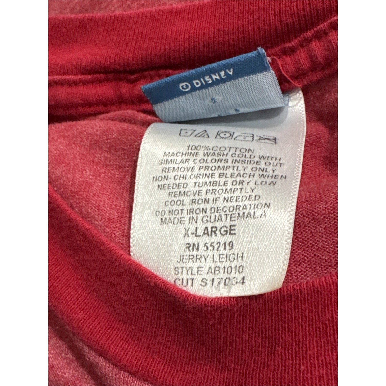Vintage Disney Mickey Florida T-shirt Men’s X-Large Red Cotton