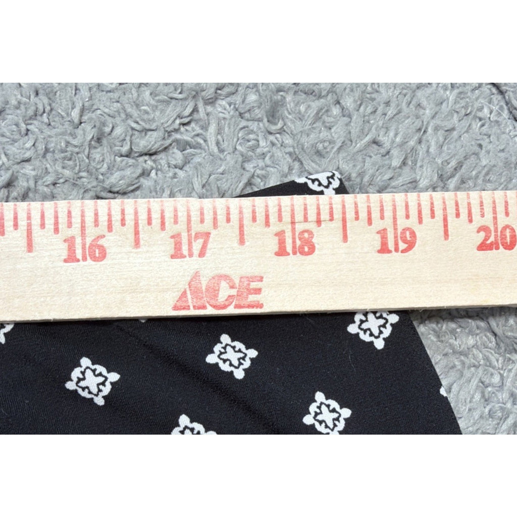 Liz Claiborne Career Wide Leg Black Geometrical Print Pants Plus Sz 1X Casual