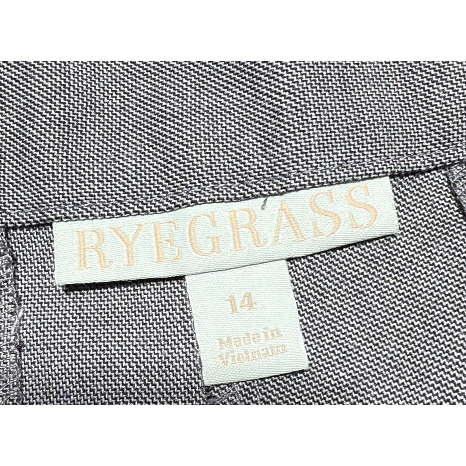 NWT Ryegrass Women Dress Pants Size 14 Gray Wide Leg High Rise