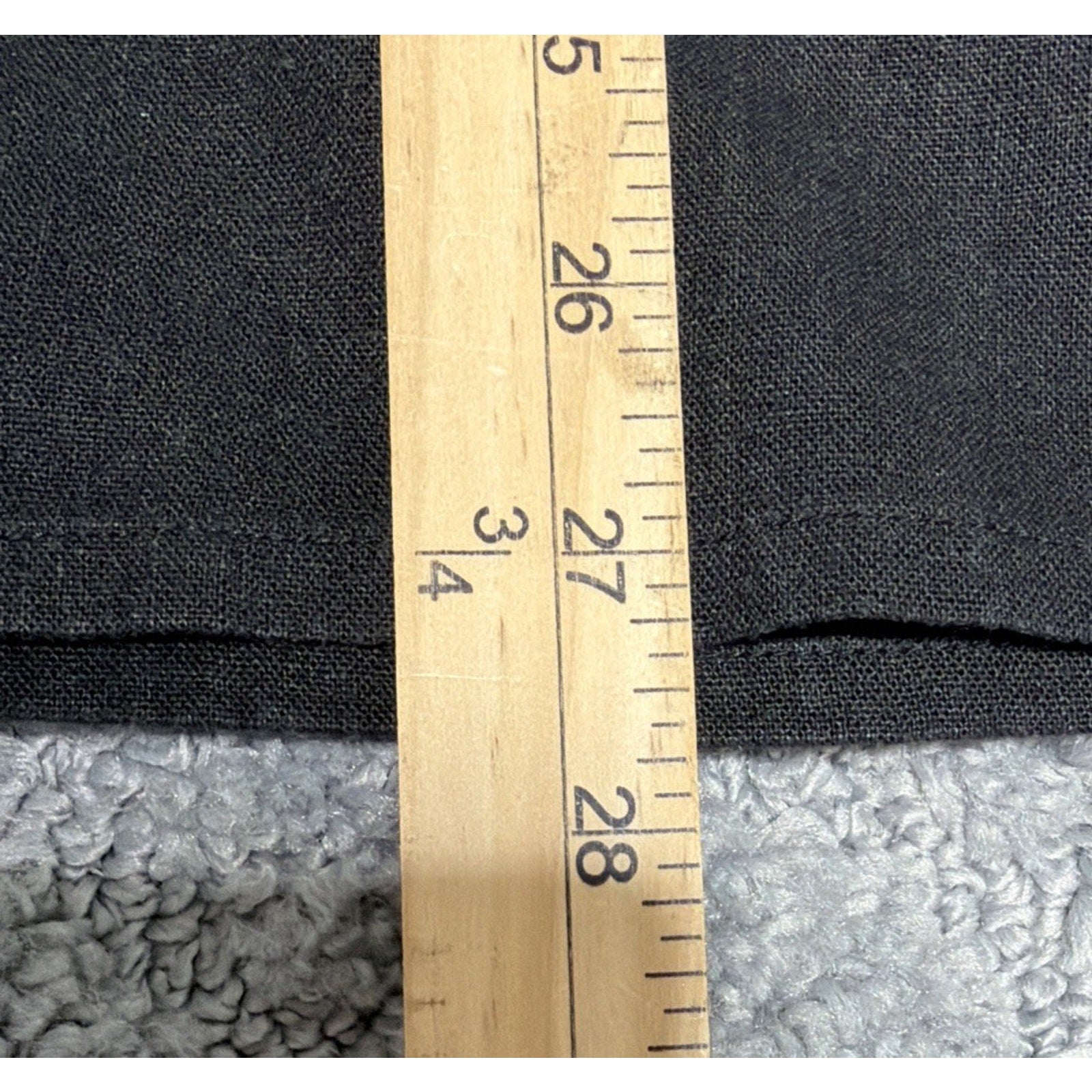 Maggie Barnes Black Embroidered Linen Tunic Top Boho Women's Plus Size 18W