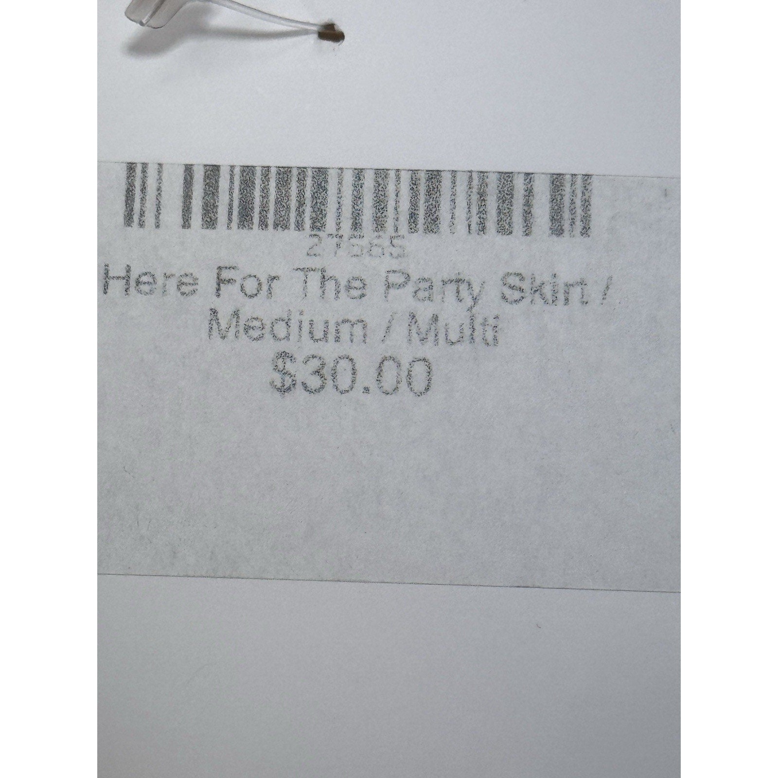 “Here For The Party”Aztec Print Zip Front Mini Skirt multi Color Women’s M