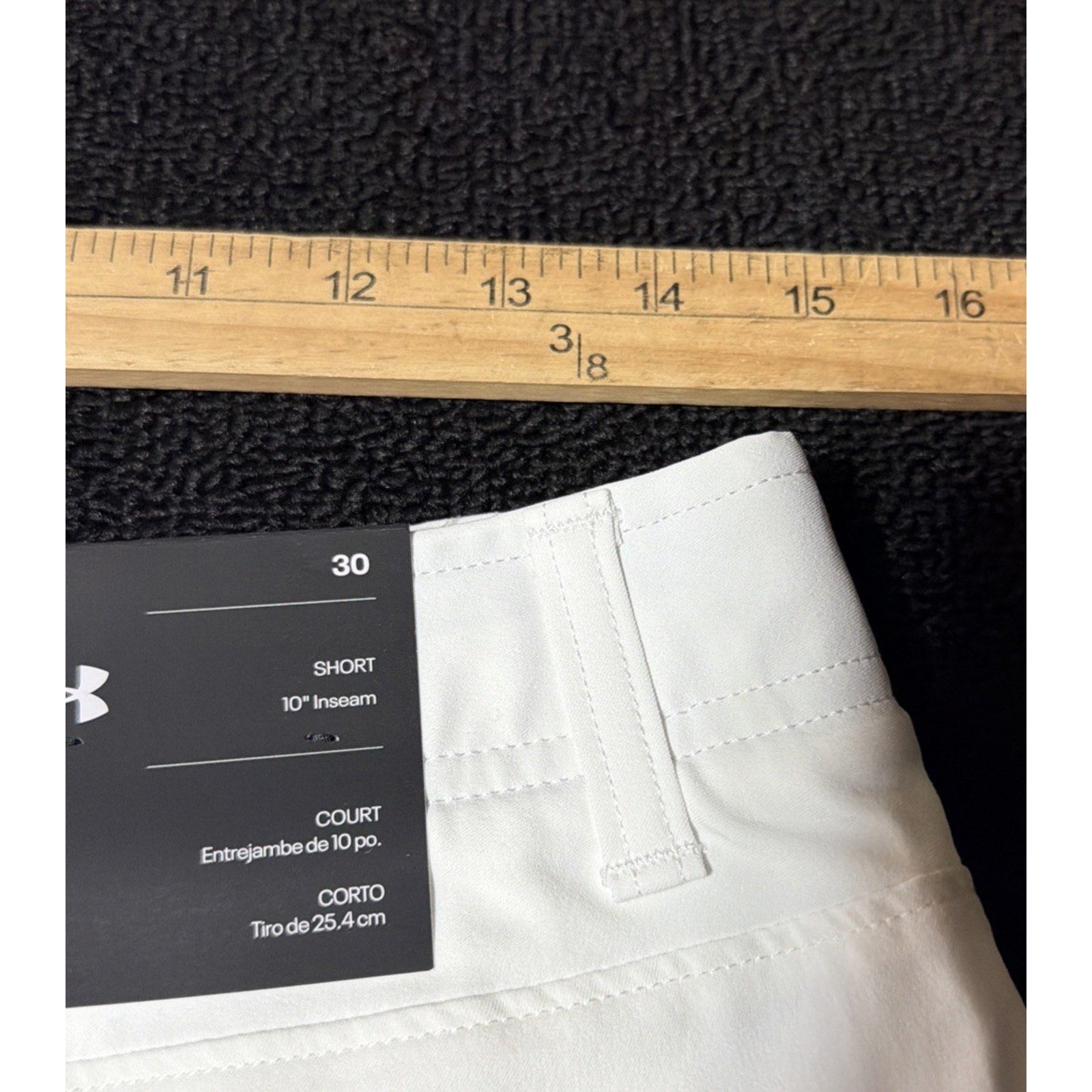 Under Armour Golf Shorts Mens 30 White UA Drive Performance 10" Inseam 1364409