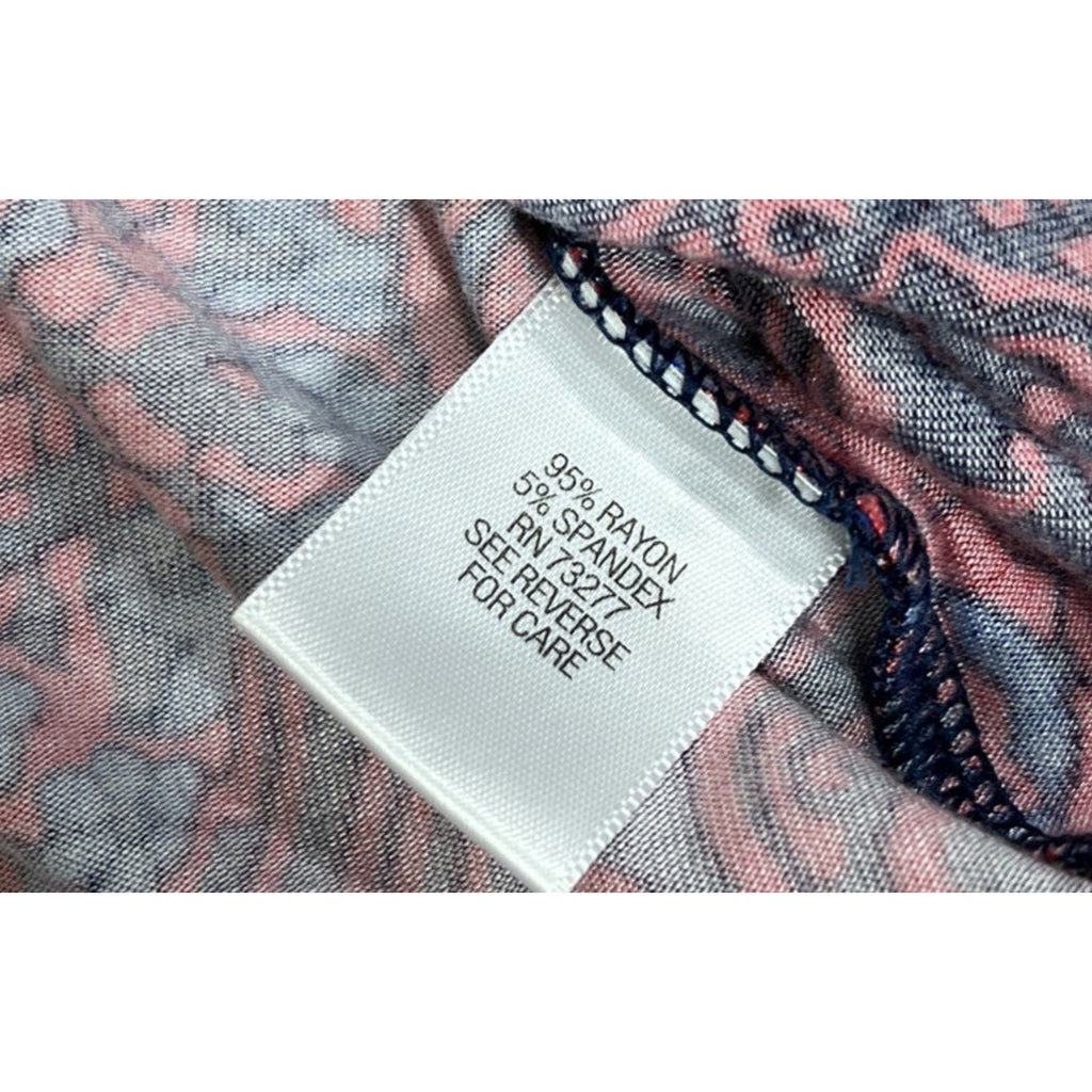 Dana Buchman Women’s Small Blouse Sleeveless V-Neck Pullover Multicolor