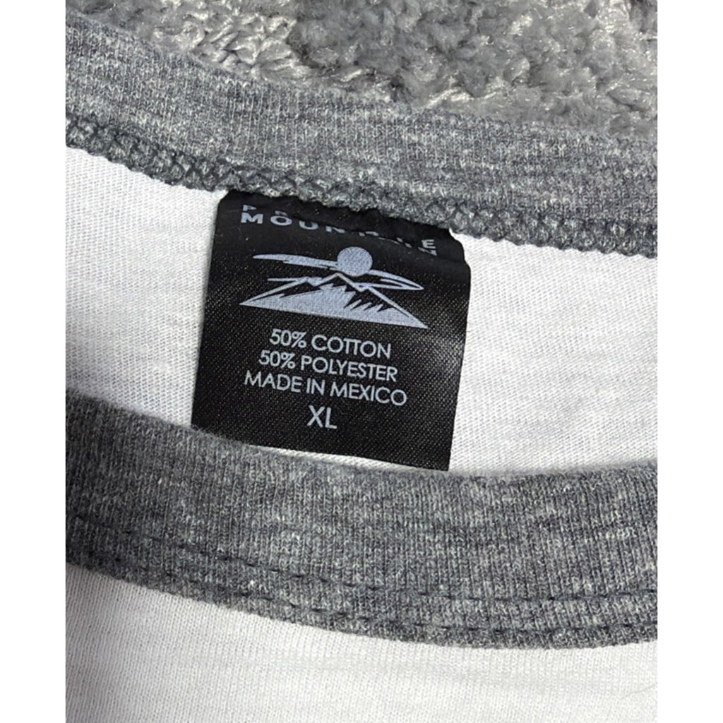 Hangout Shirt Mens XL White Gray Surfer Gulf Shores Alabama Beach Bum Tee