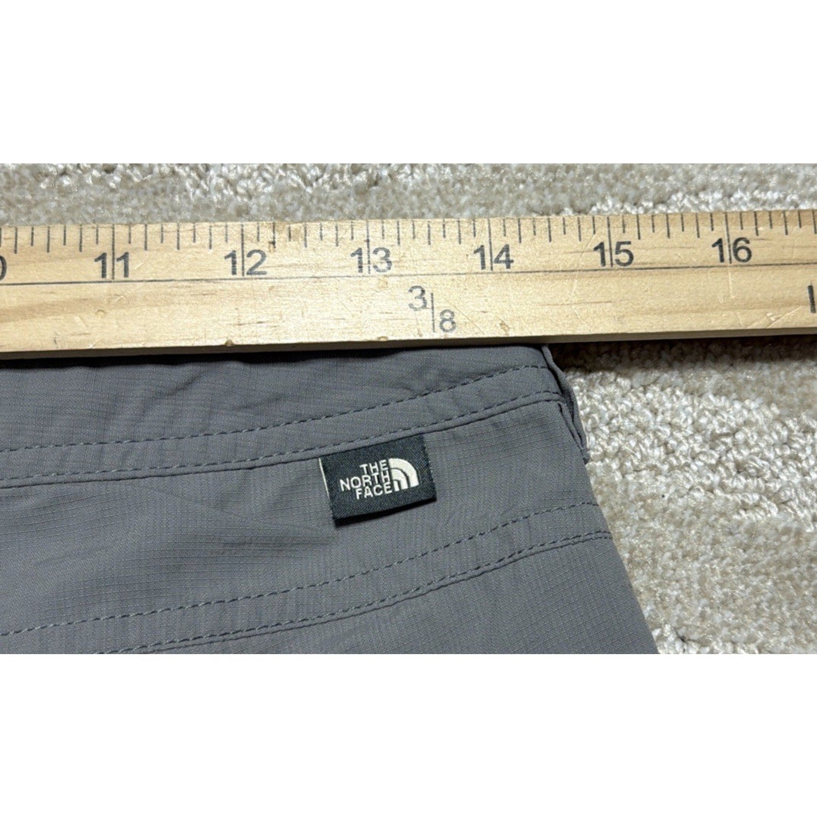 The North Face Pants Womens 28x30 Gray Nylon Roll Up Hiking Stow Pocket Ripstop