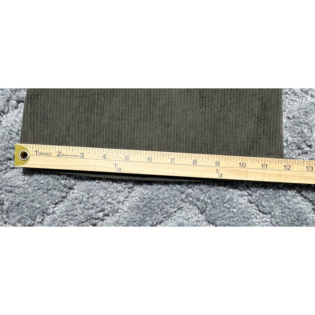 Aerie Corduroy Flare Pull On Pants Womens Medium Short Olive Green Trousers