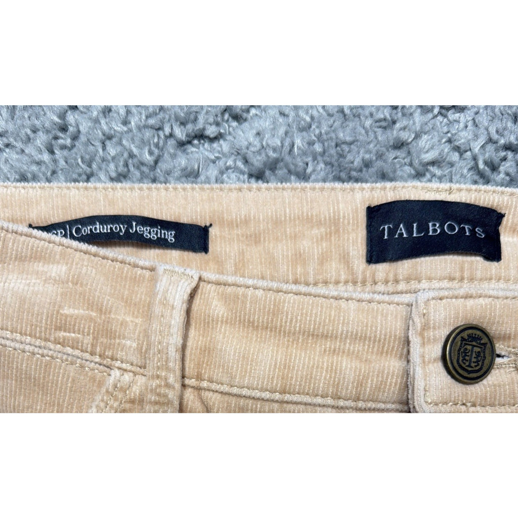 Talbots Women Siz 6 Petite Sparkle Corduroy Jegging Pants