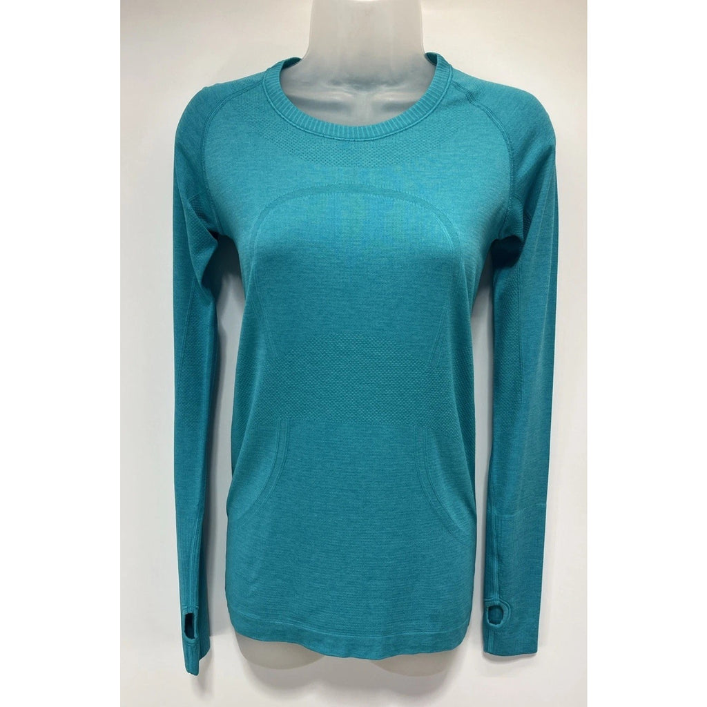 Lululemon Swiftly Tech Long Sleeve 2.0 *Race~SZ: 6 Ripple Wave Hawaiian Blue