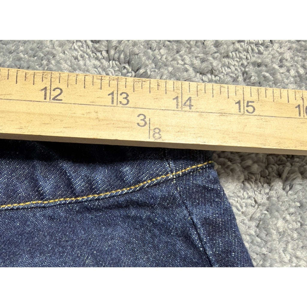 Vtg Polo RALPH LAUREN Women’s Blue Denim cotton A-line Mini Jean Skirt Sz 8 Y2K