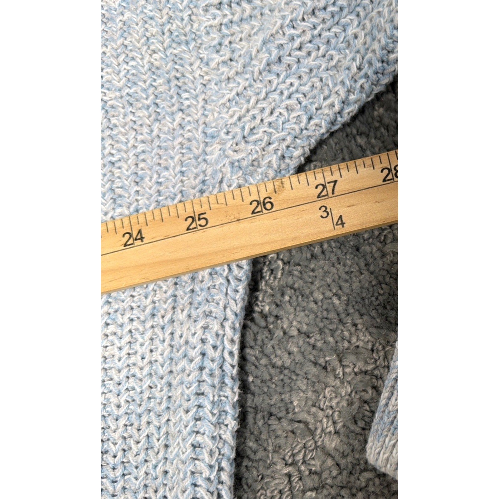 Sonoma Goods For Life Womens Gray Drop Shoulder Knit Pullover Sweater Size Large