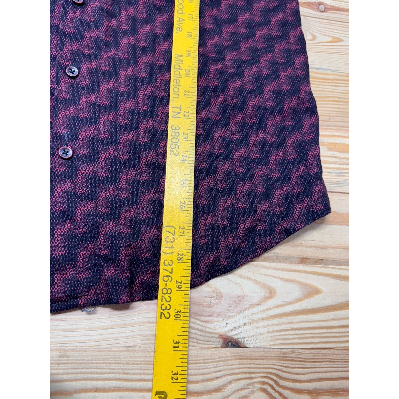 ROBERT GRAHAM Mens SHIRT L CLASSIC FIT Long Sleeves BUTTON FRONT Ruby Diamond