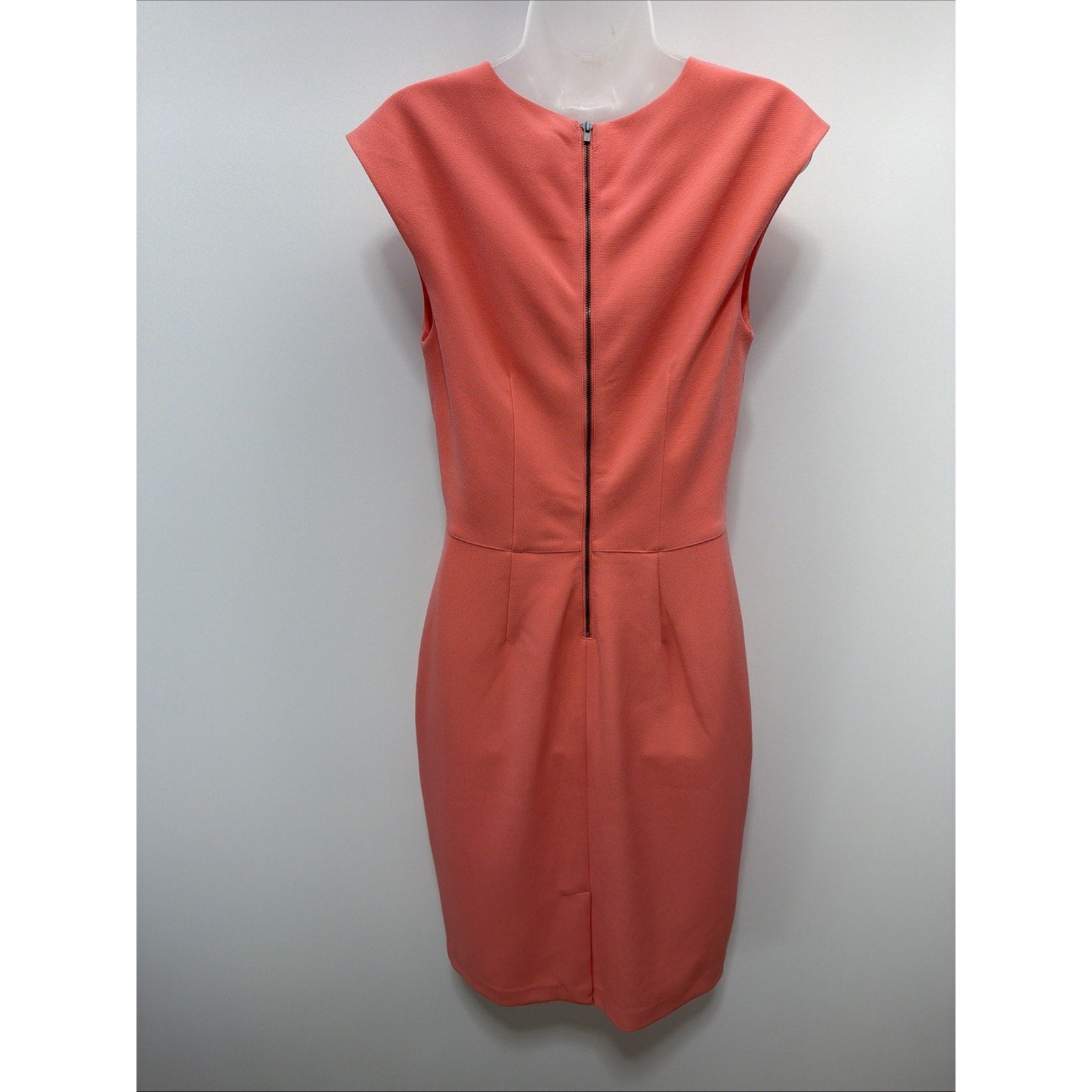 NWT Banana Republic Light Pink Pencil Sheath Dress Sleeveless Square Neck 10