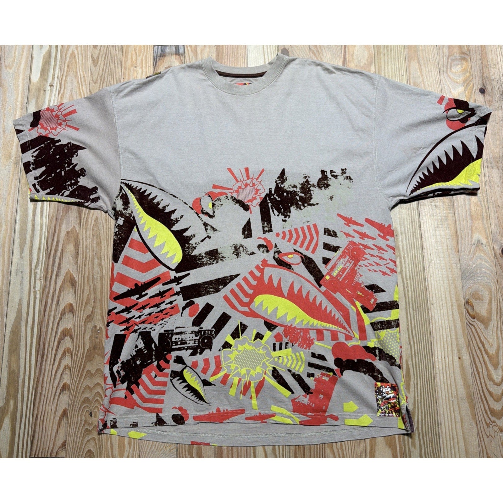 Vtg Akademiks Y2K Men’s 3XL | Strong Arm Brigade Series | Velvet Graphic T-Shirt