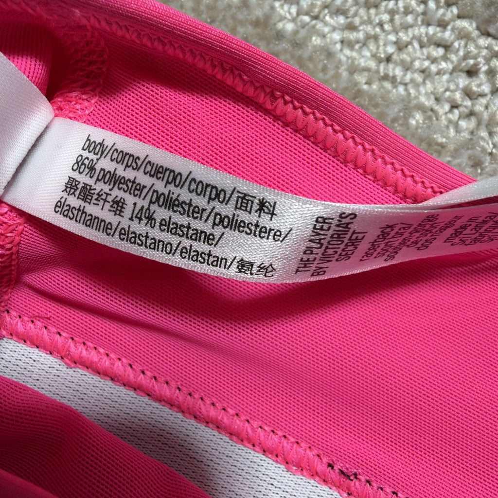 Victoria's Secret The Player VICTORIA SPORT Raceback Sport Bra Pink Size L NWT