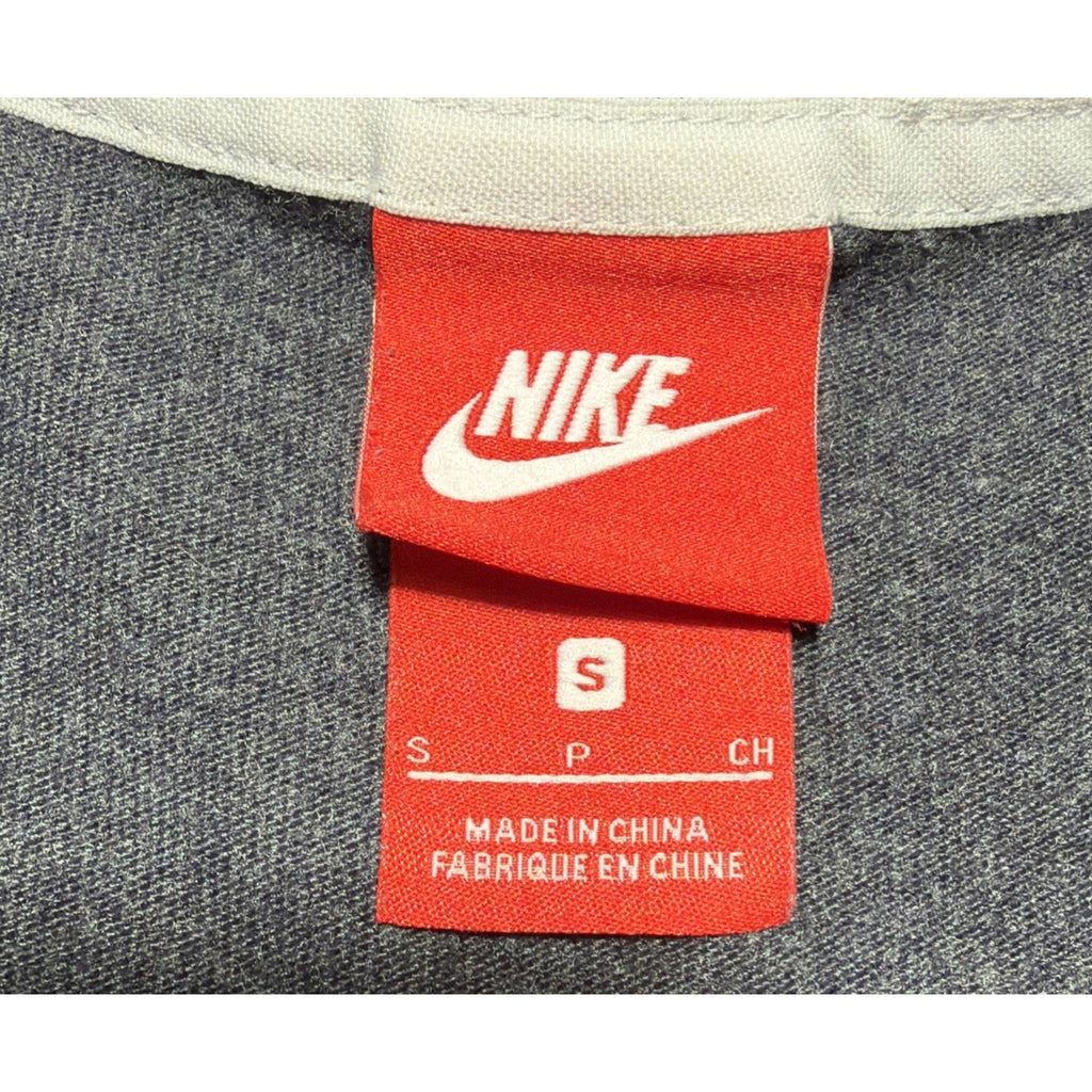 Y2K NIKE Red Tag Women's Crew Pullover Top Sweatshirt Hi-Low Hem 854953-032