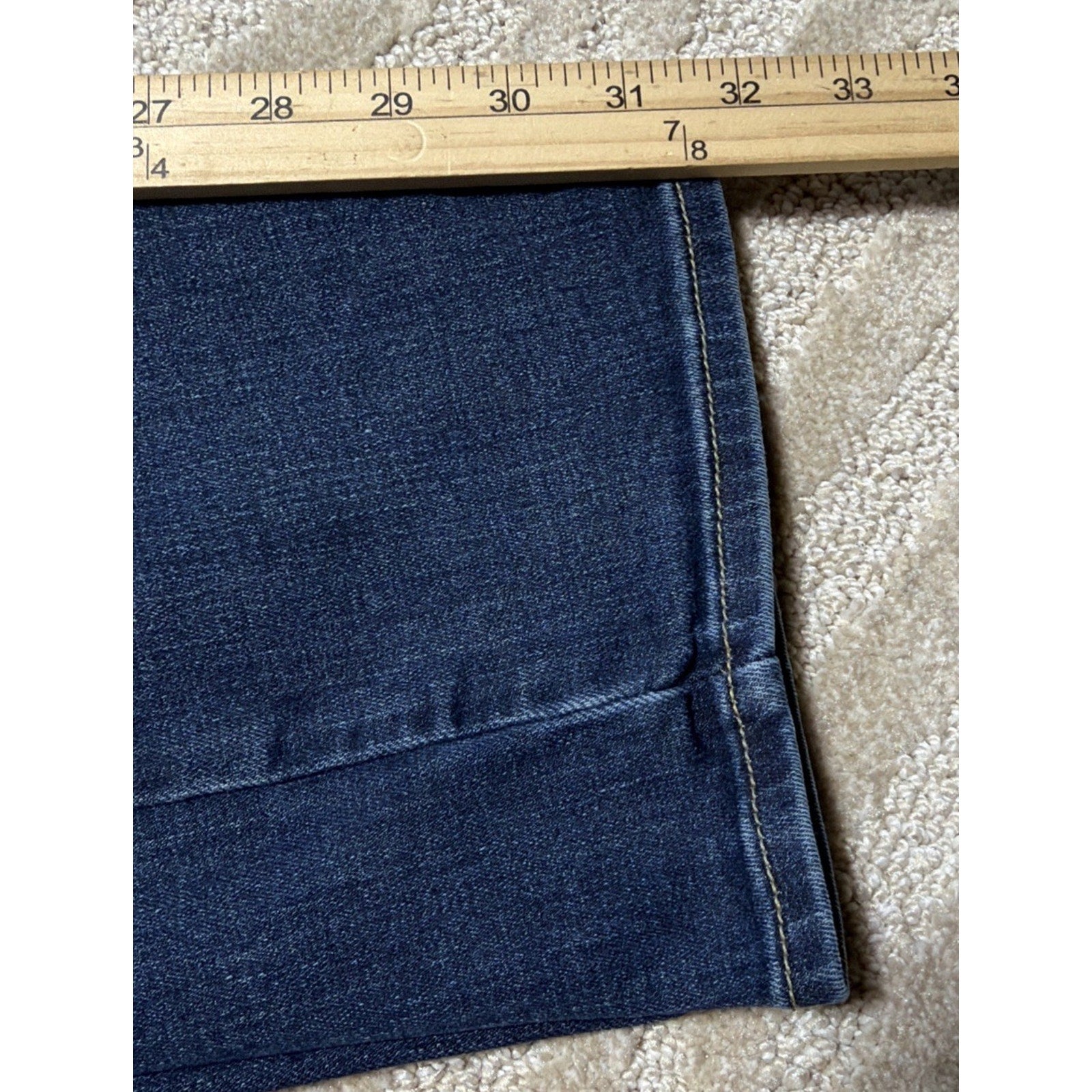 Daniel Cremieux Men's 33x32 Jeans Straight Leg Dark Wash Premium Denim Blue