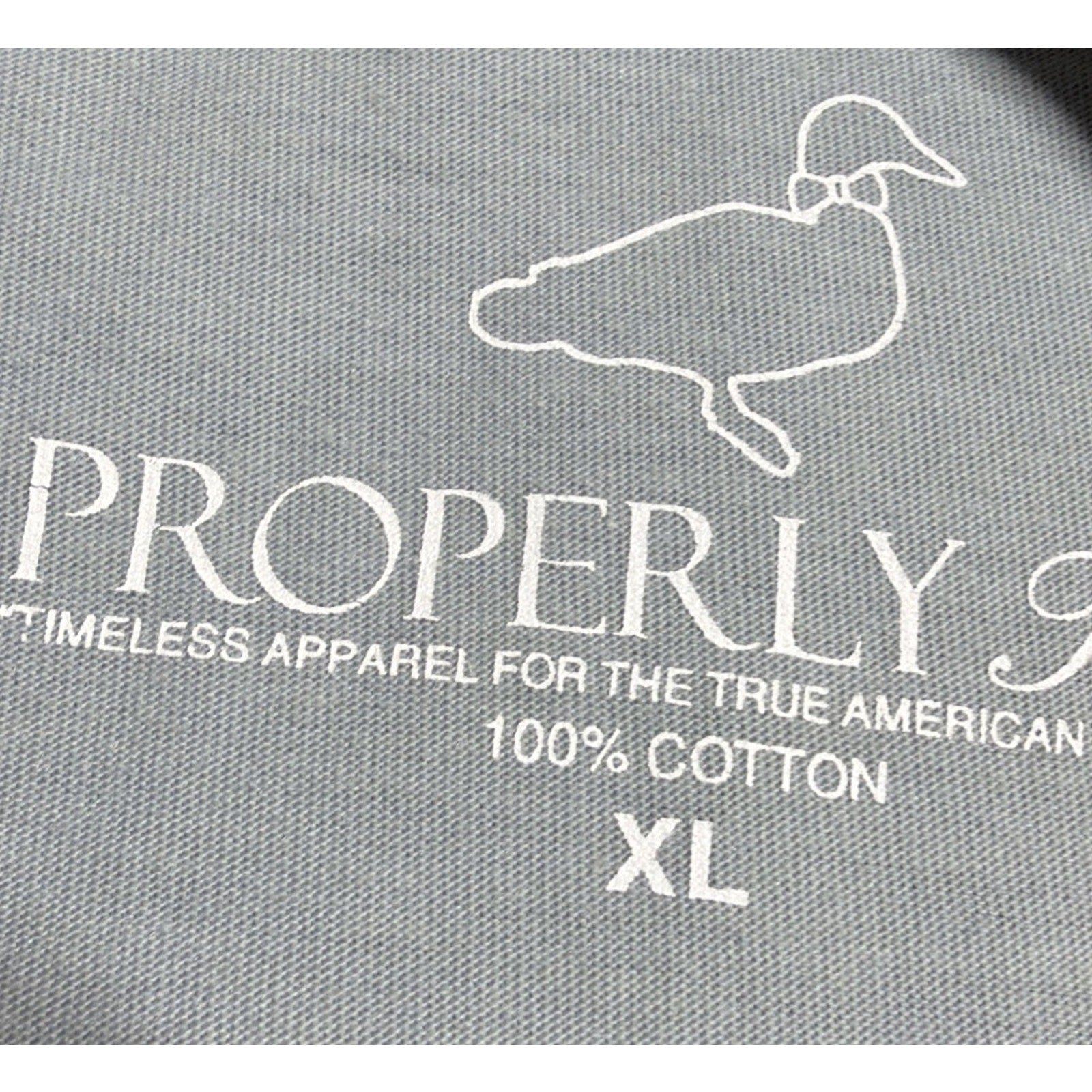 Properly Tied Mens Fj Cruiser T Shirt Blue 100% Pima Cotton Front Pocket XL