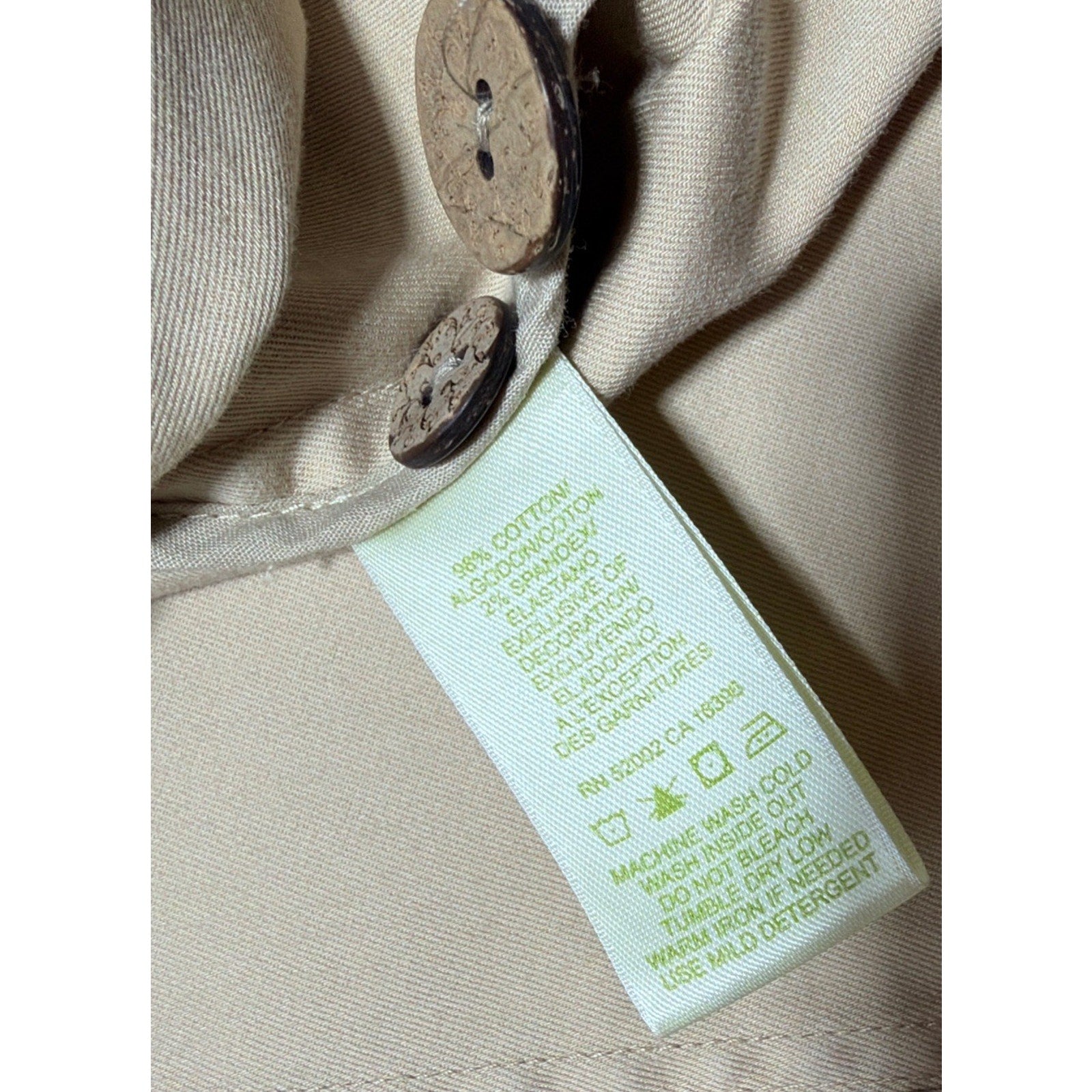Sigrid Olsen Khaki Utility Safari Jacket Cotton Stretch Blazer Womens Plus Sz 24