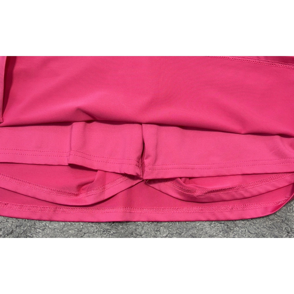 Ekouaer Skort Women’s L Pink Tennis Golf Athletic Pullon Lined Skirt Shorts