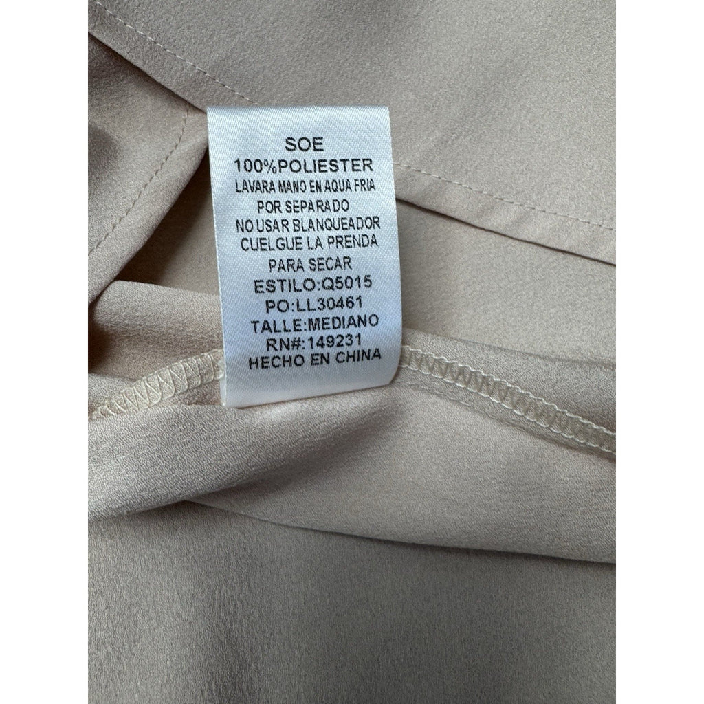 KORI Satin Polyester Blouse Rose Pink Dolman Sleeve Women’s Size Medium NWT