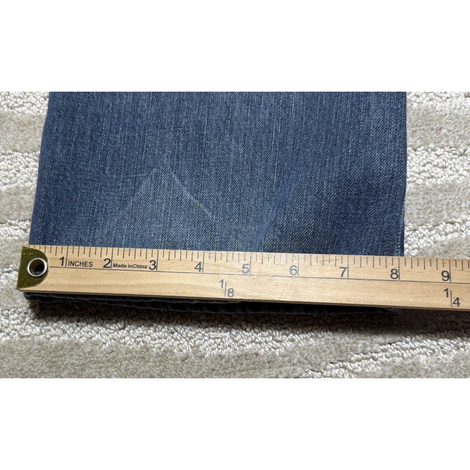 Apt. 9 Straight Fit Jeans Mens 34x32 Blue Medium Wash Denim Pants Workwear