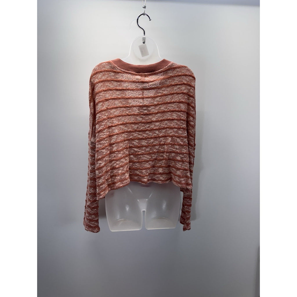NWT Umgee USA Striped Dusty Rose Cardigan Sweater relaxed Size Medium