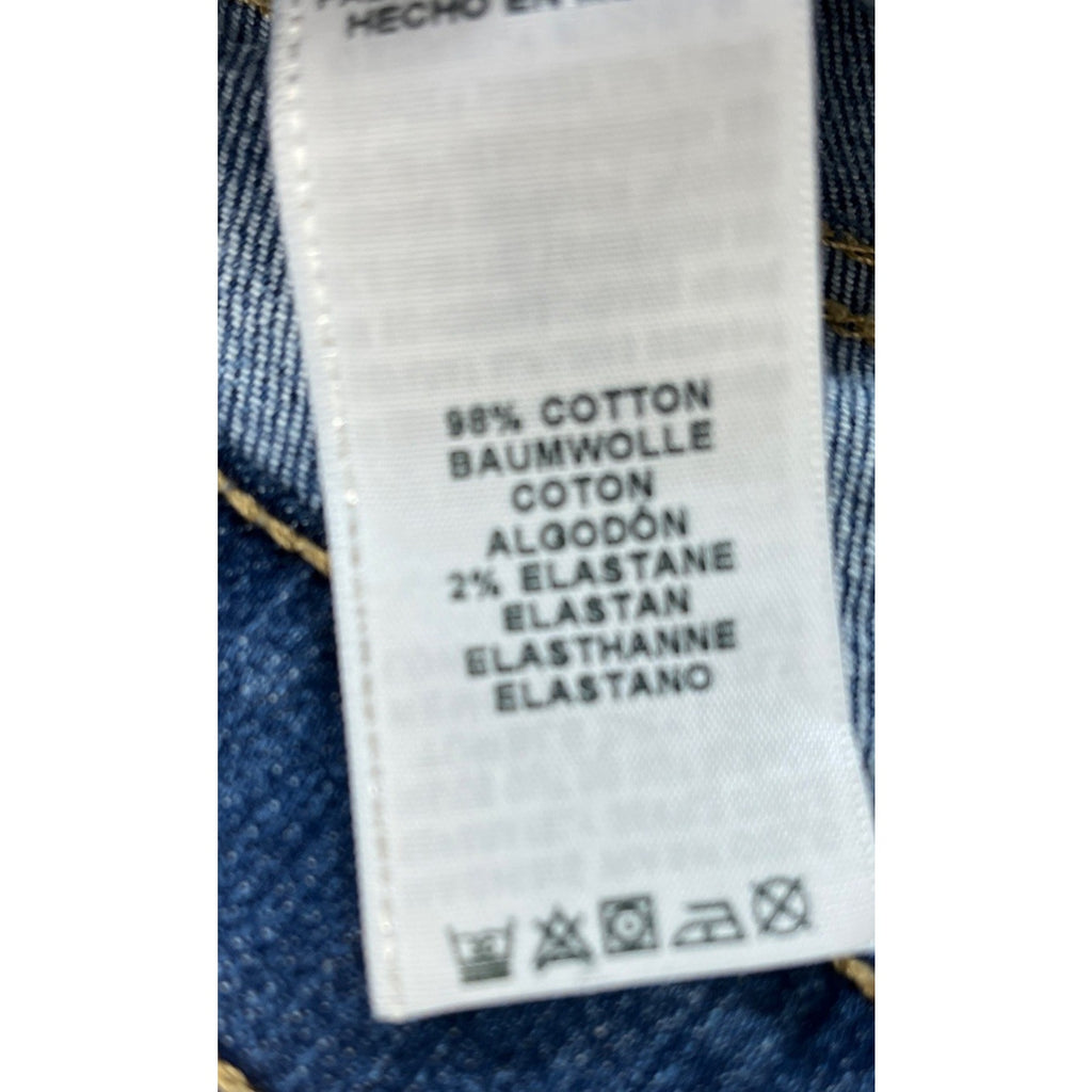 Womens True Religion Straight Mid Rise Distressed Blue Jeans size 26