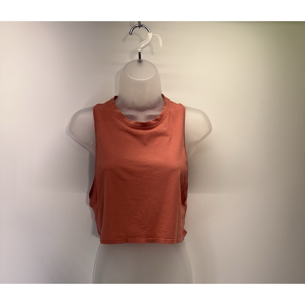 Lululemon Cut Back Crop Tank Women’s Size 2 Rustic Coral RN 106259