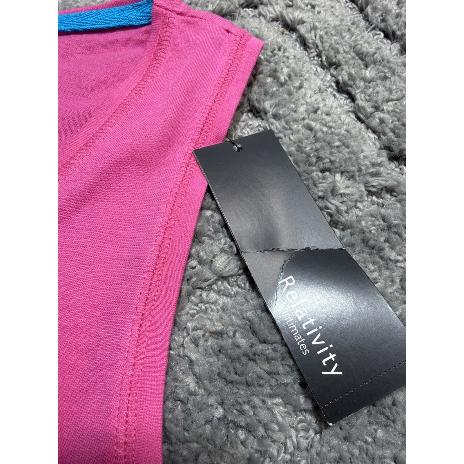 Women's Pajama Tank Top Size XL RELATIVITY Color Pink New
