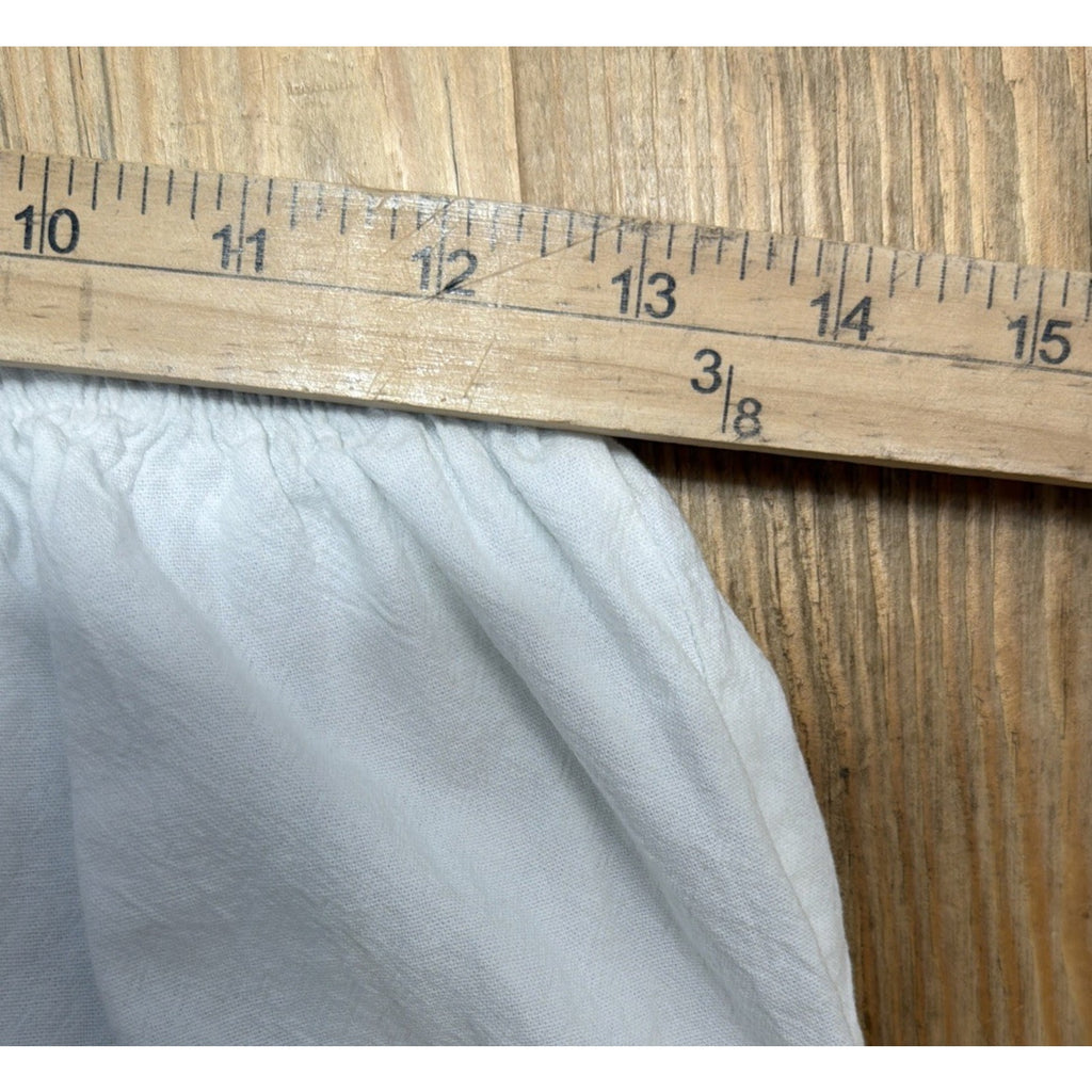 Seaspice Resort Wear Size XL Pull On Pants White Peruvian Cotton Embroidered