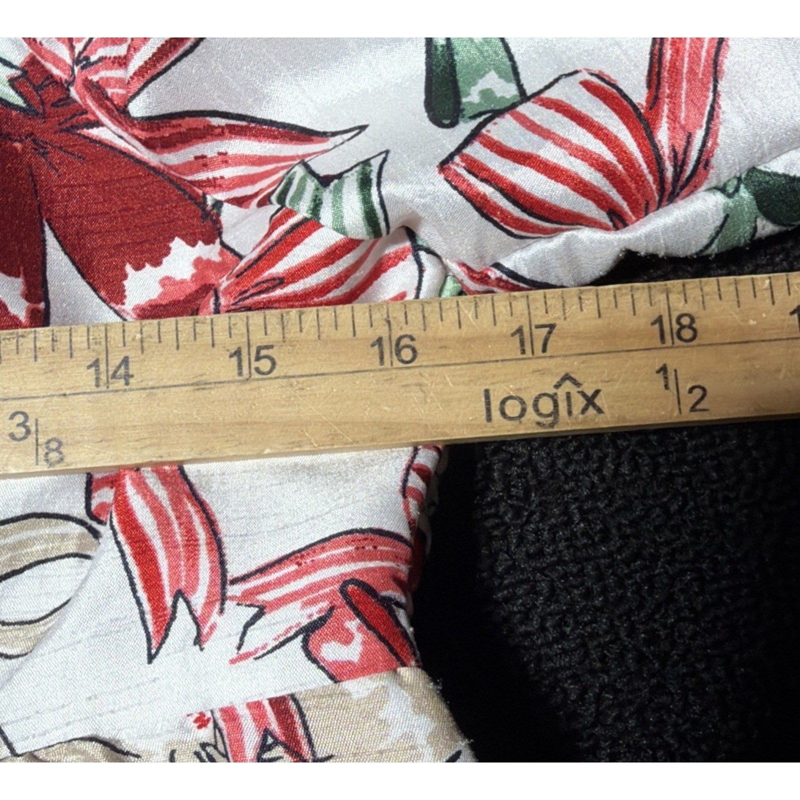 Crown & Ivy Sewing Down South Sew Merry Bow Print Puff Sleeve Mini Dress M