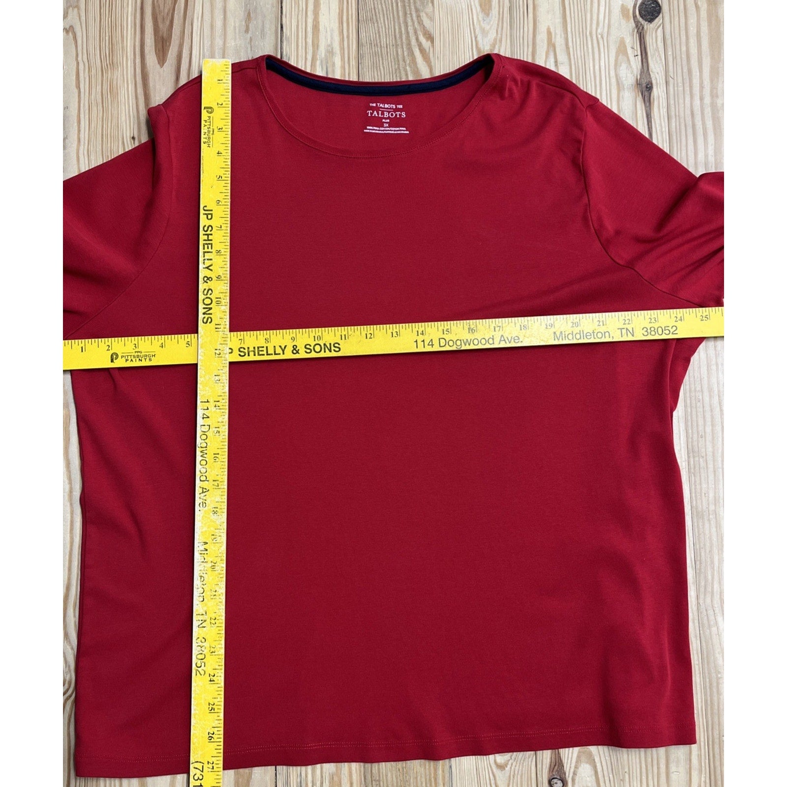 Talbots Womens Shirt Size 3X Long Sleeve Pima Cotton Soft Flowy Soft